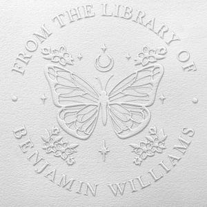 Custom Book Embosser, Personalized Embosser stamp, Book Embosser, Scrap booking Embosser, Personalized envelopes embosser, Book lover Gift