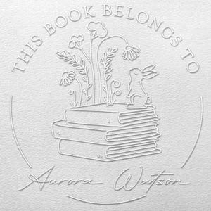 Timbro personalizzato per goffratura di libri, timbro personalizzato per goffratura, goffratura di libri, goffratura di album di ritagli, goffratura di buste personalizzate, regalo per amanti dei libri