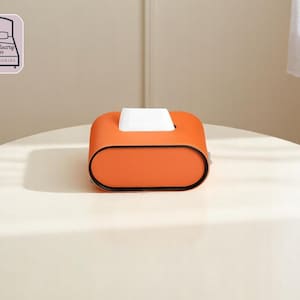 PU-Leder Taschentücherbox | Modern Serviettenhalter | Stilvolle Desktop-Papieraufbewahrung | Elegantes Wohnkultur | Minimalistisches Wohnzimmer Display