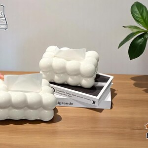 Scatola per fazzoletti a forma di nuvola / Grazioso organizer per la carta / Divertente accessorio per scrivania e auto / Decorazione per il bancone della cucina / Elemento estetico per la casa
