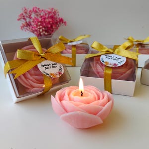 Hochzeitskerzengeschenke, Boho-Kerze für Hochzeit, Rustik-Geschenke in loser Schüttung, personalisierte Partygeschenke, Brautpartykerzengeschenke, Dankesgeschenk
