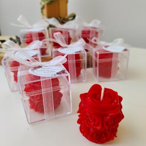 Regalo de vela de boda para invitados, obsequio de despedida de soltera, caja de dama de honor, obsequios de agradecimiento, obsequios a granel, obsequio de fiesta de cumpleaños, vela de baby shower