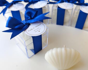 Cadeaux personnalisés pour bougies en forme d'huîtres : mariage, douche nuptiale, cadeaux de fête