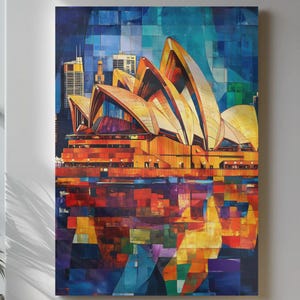 Framed Sydney Opera House Travel Print Wall Art Sydney Wall Hanging Poster Sydney Gift Art Lovers Wall Art Australia Travel Print Cityscape