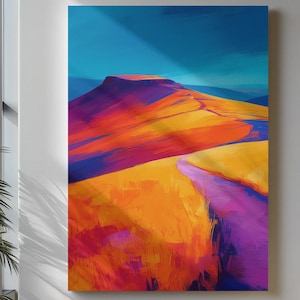 Pen y Fan Print: Brecon Beacons Welsh Mountain Landscape Art