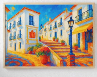 Frigiliana Old Town Print: Andalucia, Spain Travel Art