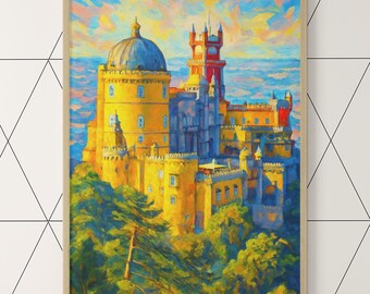 Framed Palace of Pena Print: Sintra, Portugal Travel Art
