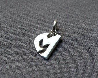 I make the pendant with the initial you want. Handmade Sterling silver