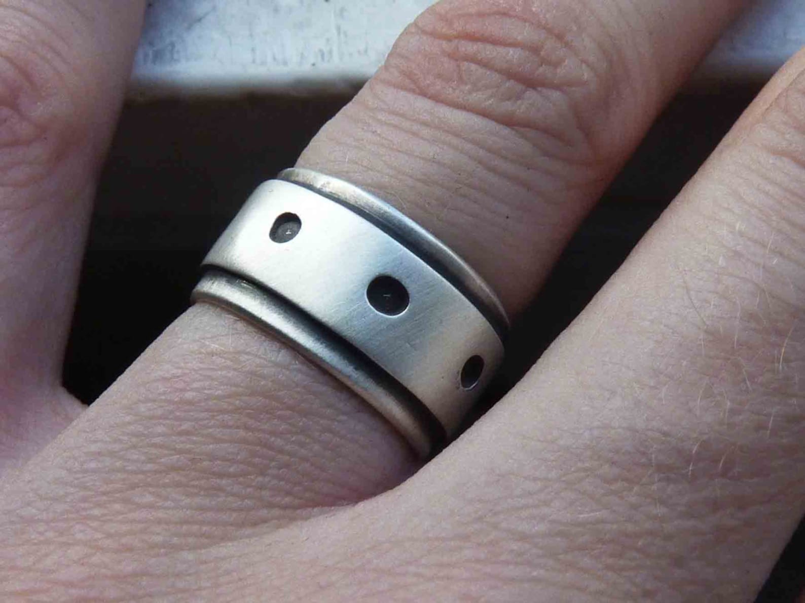 Wedding Bands Set in Sterling Silver Engagement Ring Unisex Etsy