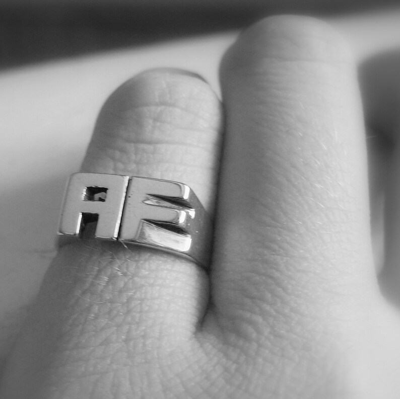 Personal Ring Sterling silver ring Name Ring Etsy