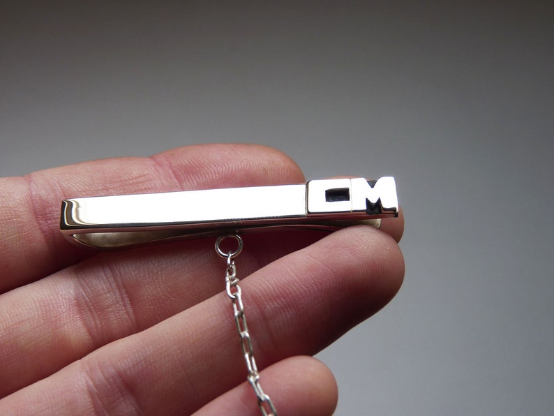 Anniversary Men Gifts for graduations Father/'s Day Tie Tack Tie Clip Personalized For Him Custom order Sterling silver Tie Bar