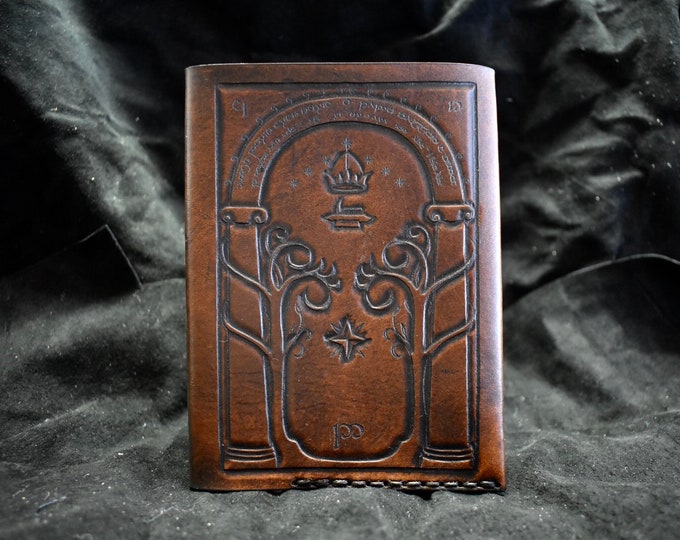 Leather Gate Of Moria Lord of the rings passport wallet cover