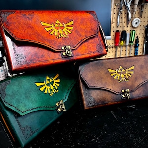 Zelda Switch 2 case handmade using leather