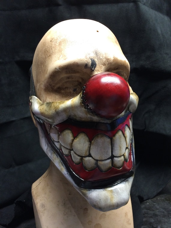Leather clown mask