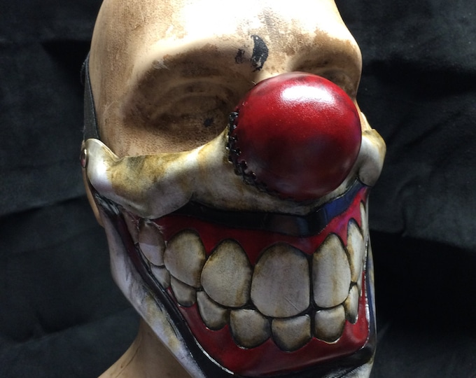 Leather clown mask