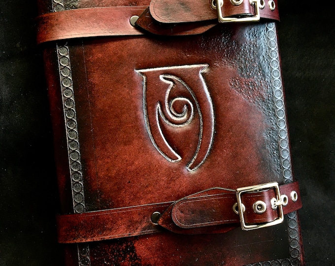 Oblivion tome leather journal day planner book cover