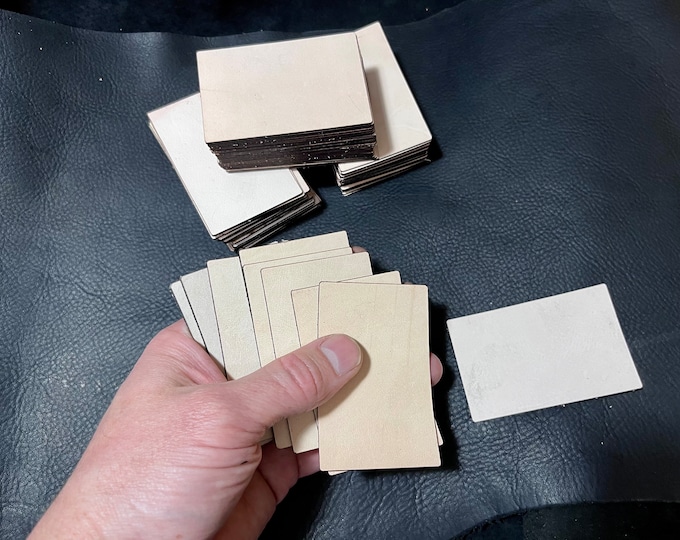 Leather rectangle cutout blanks, do it yourself handmade cut out template pattern