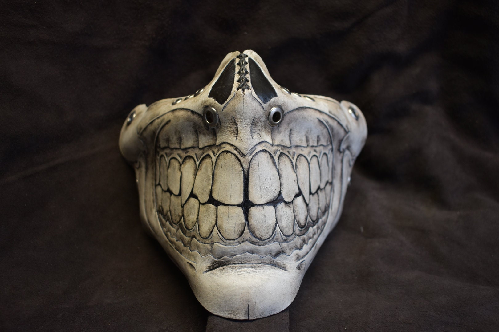 Leather Skull Half-face Mask 