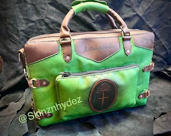 Laptop bag Lord of the rings leather messenger  bag - satchel - briefcase - laptop bag