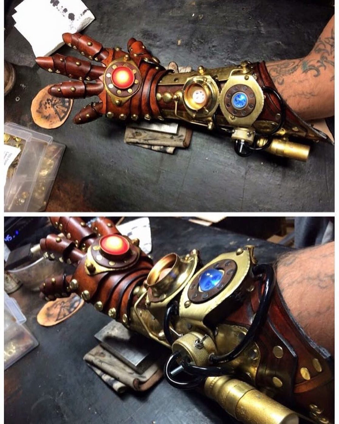 Steampunk Gauntlet Bracer Glove 