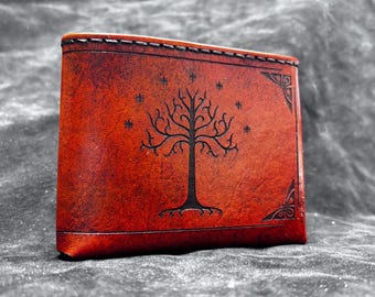 Middle earth lotr handmade leather wallet