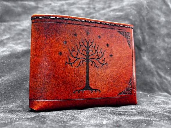 Middle earth lotr handmade leather wallet