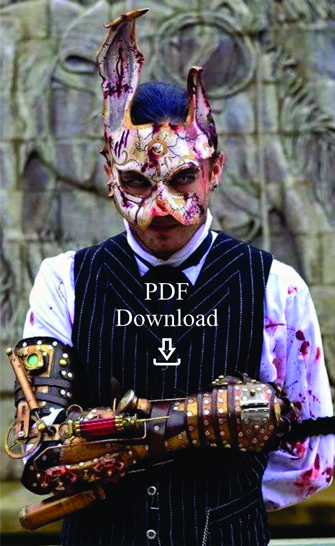 Leather Rabbit Splicer Mask Pdf Template Digital Leather Etsy