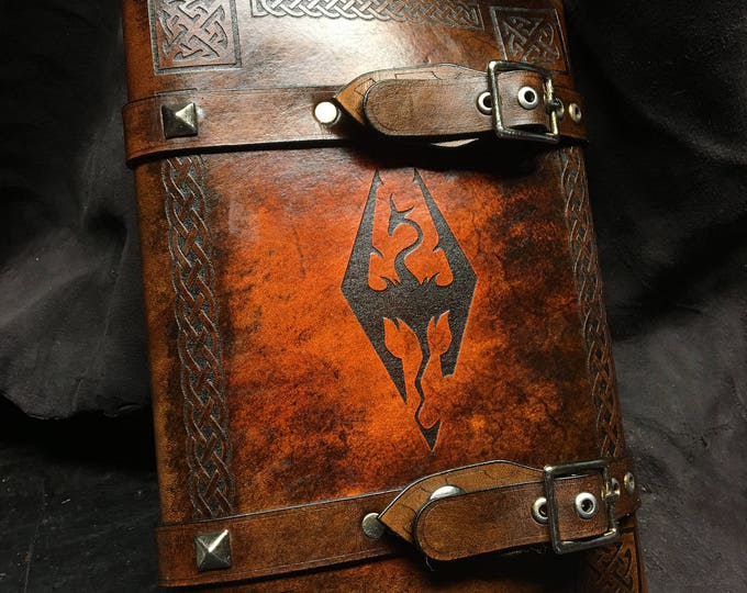 Skyrim tome book cover, journal, day planner, book cover gamer fanart