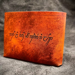 Leather Lord of the rings wallet White Tree of Gondor image 5