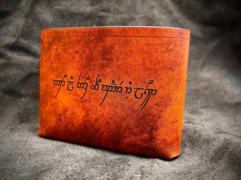 Leather Lord of the rings wallet White Tree of Gondor image 5