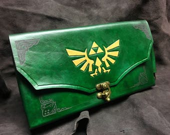Nintendo Switch Case -  Leather Zelda themed Nintendo Switch carrying case