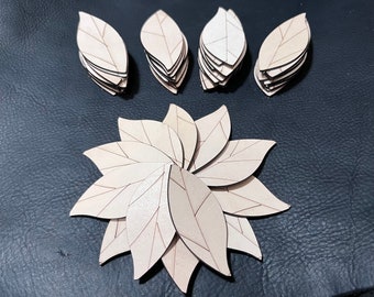 Leather leaf cut out blanks, do it yourself maker blanks