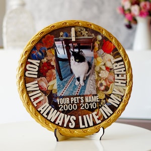 Custom Wooden Pet Frame, Pet Loss Gift, Dog Memorial Frame, Cat Memorial Frame, Wooden Pet Condolonce Gift, Pet Sympathy Gift, Cat Loss Gift