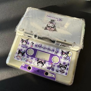 DIY Kuromi retro cassette tape case full model series, anime cartoon handmade protective case