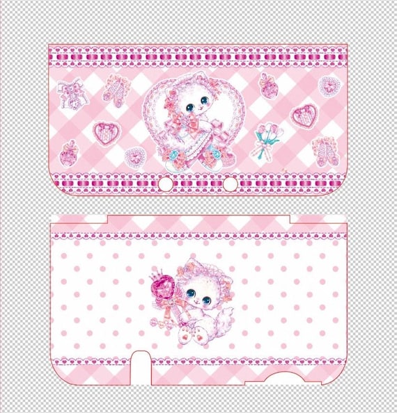 DIY Showa-era Kitten 3ds Nds Case Full Model Series, Anime Cartoon