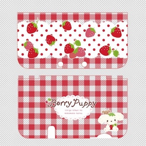DIY  Cartoon strawberry 3ds nds case full model series, anime cartoon handmade protective case