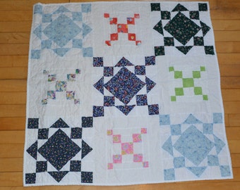 Scrappy Lap Quilt Table Quilt