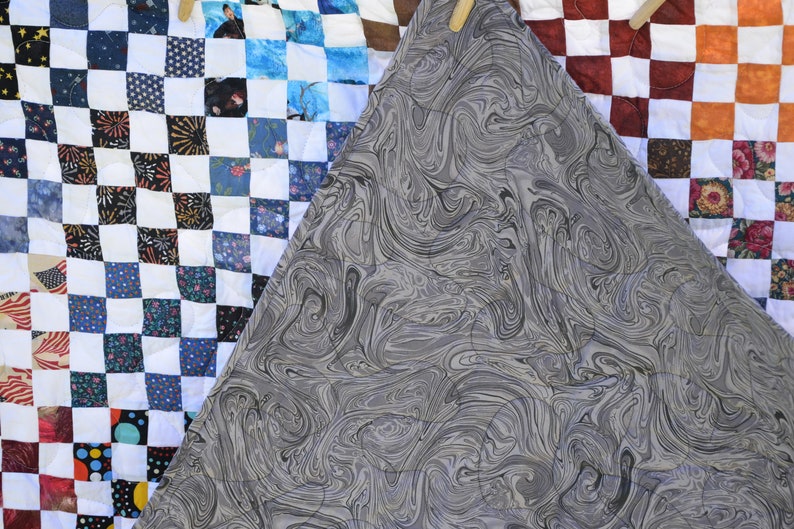 Scrappy Lap Quilt One of a Kind Reversible - Etsy
