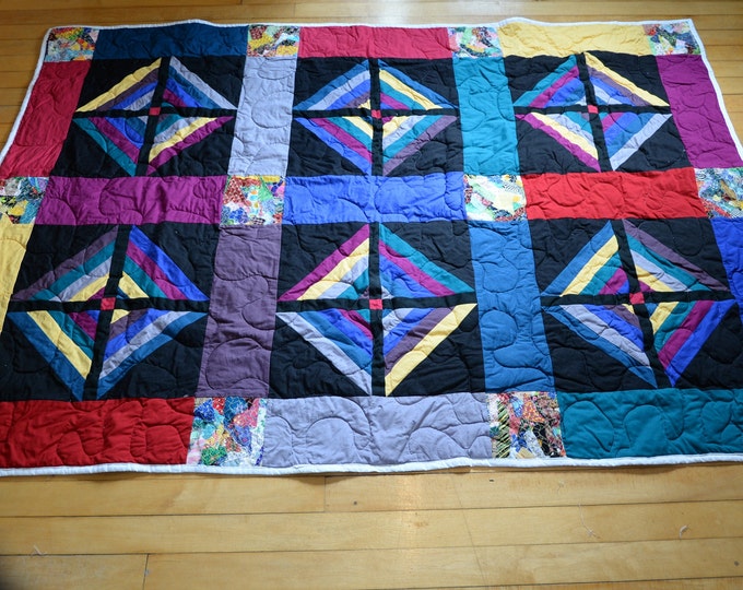 Scrappy Lap Quilt - Etsy