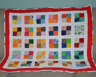 Scrappy Lap Quilt Bright and Scrappy Butterflies