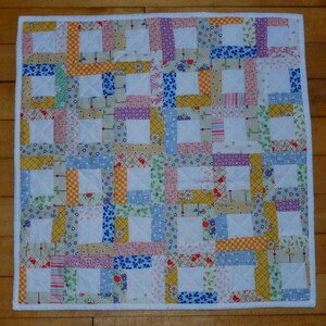 Scrappy Reproduction Fabrics  Quilt Table Runner   (17.25 inches)