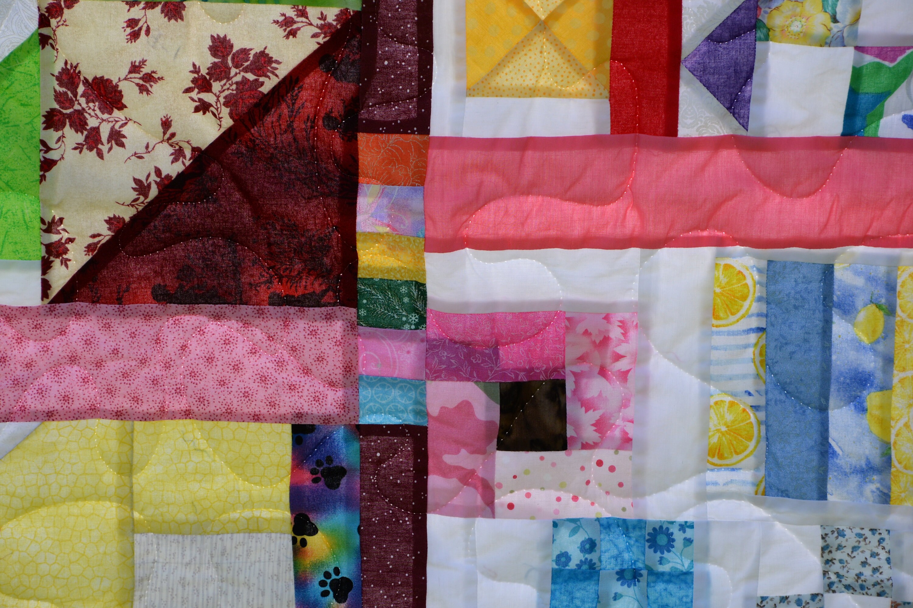 Scrappy Lap Quilt One of a Kind - Etsy