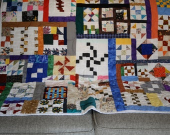 Scrappy Lap Quilt One of a Kind