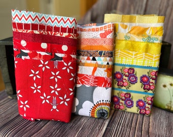 Fabric Bundle - Fabric Yardage - Stash Builder - Color Family - Red - Orange - Yellow Fabric