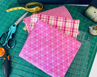 Fabric Bundle - Fabric Yardage - Stash Builder - Color Family - Pink Fabric
