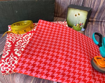 Fabric Bundle - Fabric Yardage - Stash Builder - Color Family - Red Fabric