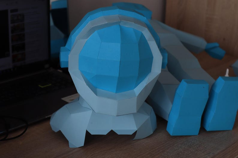 Paper Toy Spaceman Papercraft Astronaut, SVG PDF DXF, Spaceman 3D Paper Model, Paper Craft ...