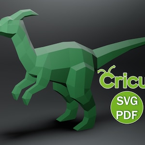 Dinosaur Papercraft Sculpture, Triceratops Origami, Jurassic Park, Dinosaur Gifts, Printable 3D Puzzle, Dino 3D