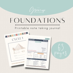 FOUNDATIONS Cycle 1 Note Taking Journal