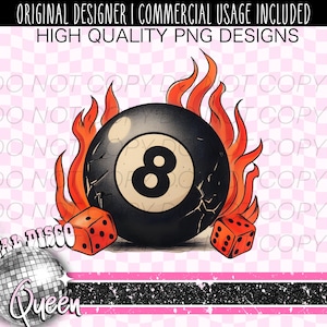 Trendy Acht Ball PNG | Yallternative PNG